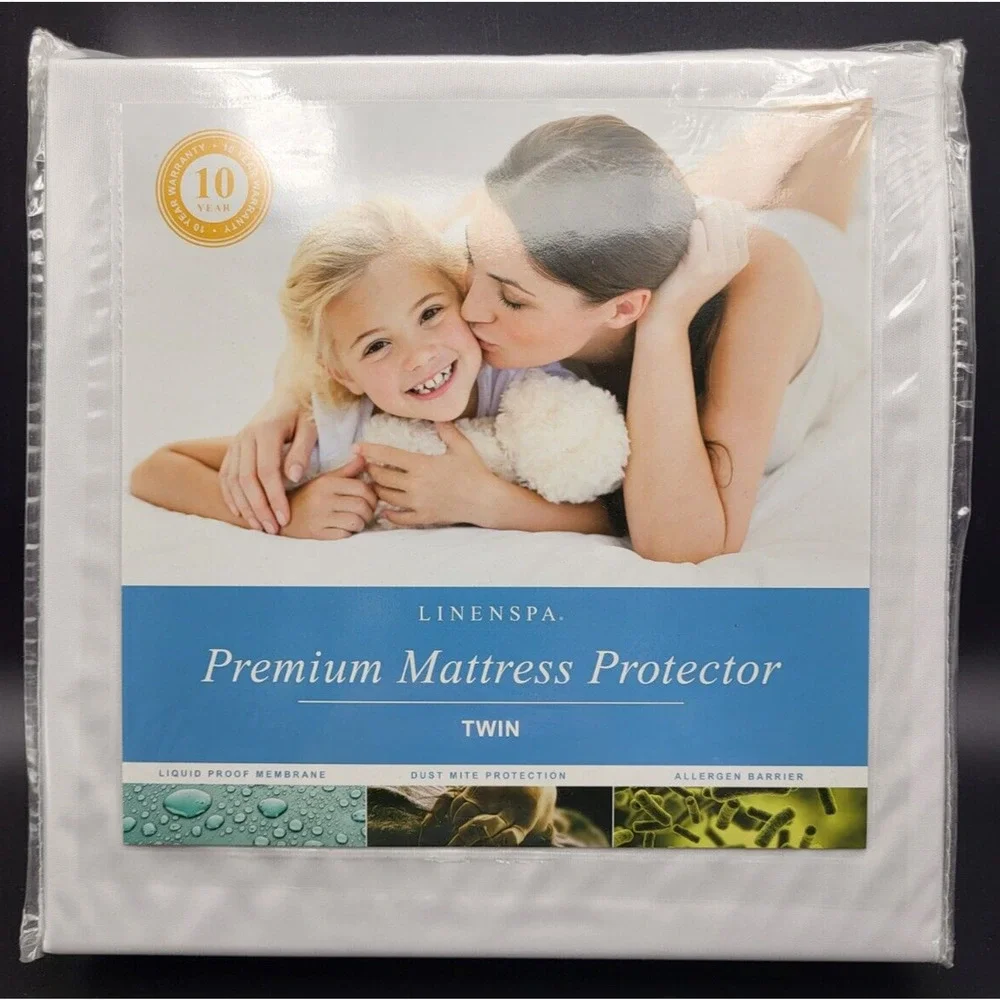 Linenspa Premium Twin Mattress Protector Waterproof Dust Mite Allergen Protect